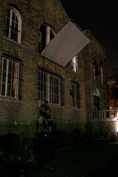 IMG 0194 Setting up the graveyard scene