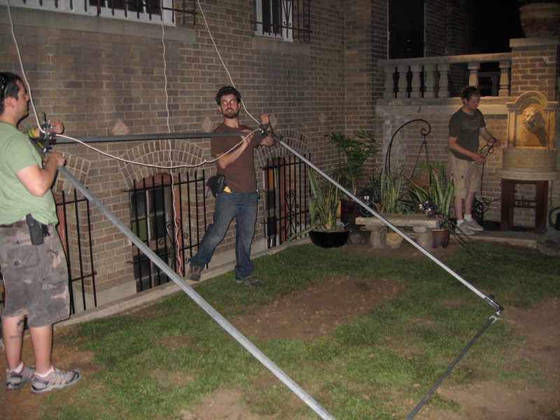 IMG_0667 Setting up the graveyard scene